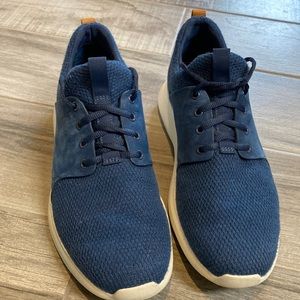 Johnston & Murphy navy wool knit sneakers